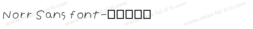 Norr Sans font字体转换